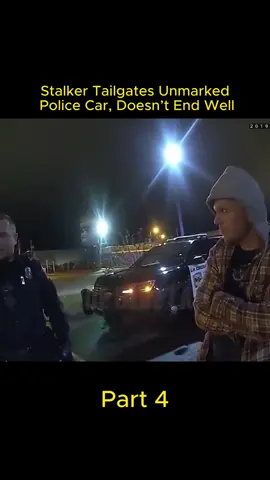 Stalker Tailgates Unmarked Police Car, Doesn’t End Well p4 #tiktok   #fypシ゚viral   #foryou   #short   #video #police #car