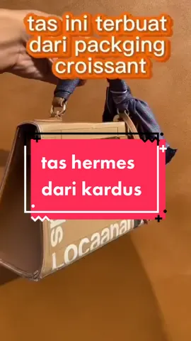 setahun lalu aku bikin tas ala ala hermes dari box makanan 🤩🤩🤩  #gayaditiktok #upcycle #DIY 