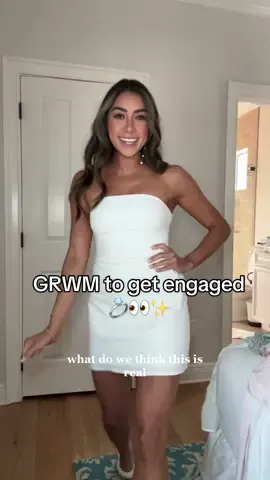 GRWM to get engaged 👀💍✨  Prepare to be sick of me with engagement content 😂 #engaged #proposal #grwm #grwmtogetproposed 