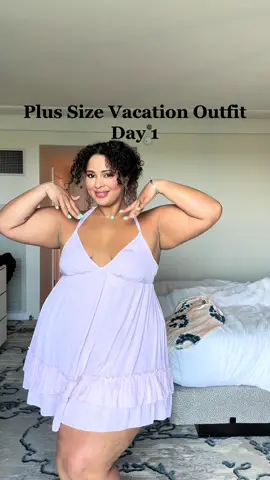 Plus Size Vacation Outfit Inspo 💙 Dress is from Zara   #plussizeedition #curvyfashion #plussize #plussizestyleinspo #SummerFashion #plussizeoutfitideas #plussizeconfidence #plussizefashion #plussizestyle #zaraplussize #plussizestyling #vacationoutfit #vacationoutfitinspo 