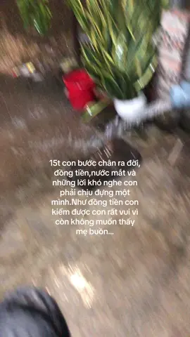 15t tuổi con bước chân ra đời,đồng tiền, nước mắt và những lời khó nghe con phải tự chịu, như đồng tiền con kiếm được con rất vui vì còn không muốn thấy mẹ buồn #xuhuong2023 
