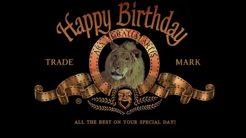 MGM INTRO | HAPPY BIRTHDAY VERSION | FREE TO USE!!! #MGM #happybirthday#intro #hollywood #fyp #viral #trending