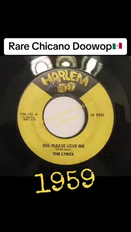 Rare Chicano Doowop 45 1st press out of San Antonio Tx by the Lyrics from 1959 #royaljesters #thelyrics #ohpleaseloveme #harlemrecords #rare #doowop #raredoowop #rareoldies #raresoul #sananto #sanantonio #sanantoniotx #westsidesanantonio #soulero #vinyl #eastsidestory #artlaboe #chicano #dimasgarza #rarevinyl #vinylcollection #vinyladdict #vinyljunkie #45rpm #78rpm #33rpm 