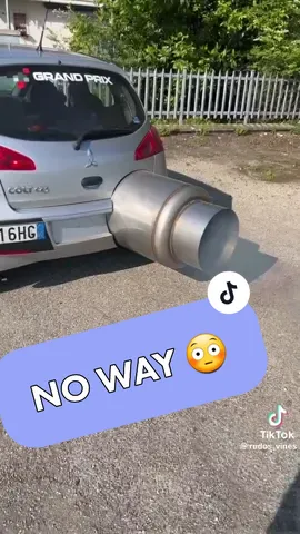World Record Biggest Exhaust on a Car  #fyp #car #exhaust #big #wow #omg #insane 