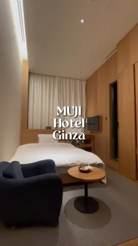 Bucket list checked ✅! Staying at a MUJI hotel! #fyp #viral #elvinxtravel #elvinxjapan #travel #traveltiktok #traveltok #travellife #muji #mujihotel #mujihotelginza 