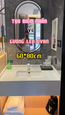 Tạo điểm nhấn cho phòng tắm với gương led oval cao cấp #suanha #vairal #nhatam #noithat #xuhuong #CapCut 