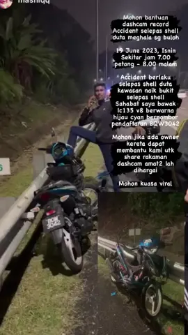 Bantuannn !! sesiapa yg lalu tol duta hala sungai buloh tu yg perasan kemalangan ni tolong pm kalau ada dashcam 🙏🏾🙏🏾 #fyp #kemalangan #kawan #sharesampaidapat 