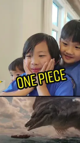 It took me way longer to realize what I was watching lol. Boys are new to One Piece and love it so this is super exciting @Danny Lightfoot  #onepiecetrailer #netflix #tudum #cosplayfamily #animefamily #trailerreaction #crazylegofamily #onepiece #fyp 