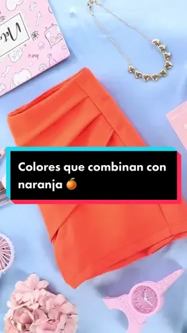 😮🫠Colores que combinan con naranja 🍊🍊 . #colores #miniskirtoutfit #naranja #orange #combinaciones #modatips #fashiontiktok #fashiontips 