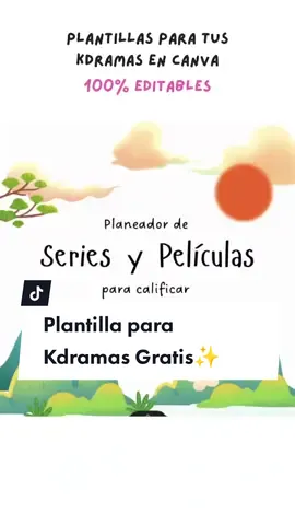 #plantillas para tus #kdramas edita y descarga totalmente gratis desde #canva #doramas #seriesnetflix 