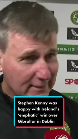 🗨️ “It was important to win emphatically, just for ourselves.” 🗨️ “Adam Idah was desperate to get his first goal, he was feeling the weight of that.” 🎤 Stephen Kenny spoke to Ann-Marie Keegan post match.  #COYBIG | #EURO2024 