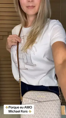 Porque AMAMOS Michael Kors ♥️♥️ Olha essa bolsa transversal que tudooo! #michaelkors #bolsamichaelkors #bolsatransversal #bolsadegrife 