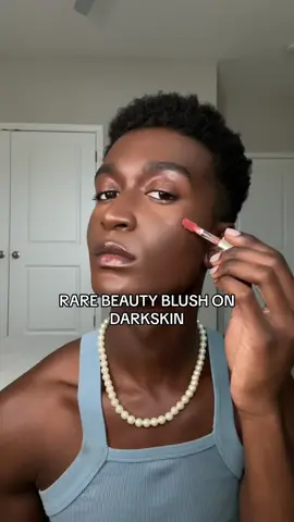 its this rare beauty blush for me 😩 #fyp #rarebeauty #darkskin 