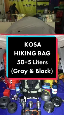 KOSA HIKING BAG! Padded external back frame with Air flow ventilation. with BAG RAINCOVER Suit for your outdoor Adventures❤️ #browntrekker #campingneeds #ilovecamping #happycamping #YourAdventureStartsHere 