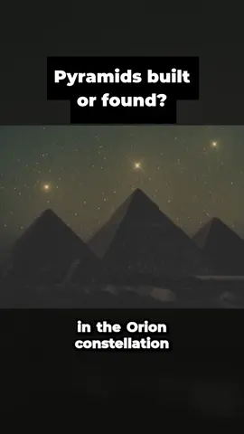 Pyramids, built or found