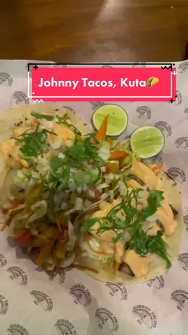 The tacos here were delicious! We both got the 3x 90k deal & the drinks were as cheap as 20k! #kuta #food #tacos #FoodTok #traveltok #Foodie #recommendations #fyp #bali 