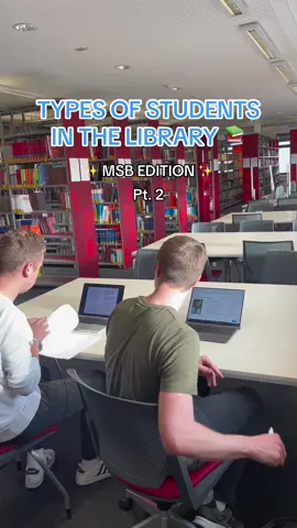 FOLLOW FOR PART 3! 🤓😍 #library #librarylife #studenttypes #university #muenster #fyp #msb #muensterschoolofbusiness #studying 