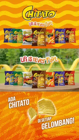 Selalu ada Chitato di setiap gelombang!🤩 Buat hari lo aaasiikk terus bareng Chitato, karena #LifeIsNeverFlat 👊🏻 #MoveWithTheWave 