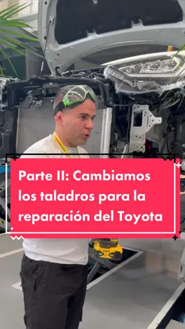 Parte II: Cambiamos los taladros para la reparación del Toyota 🧤🤩 Gracias a @Eugenio Lara  • • #toyota #reparacion #taladro #chapa #mecanicodeltiktok #motor #mecanica 