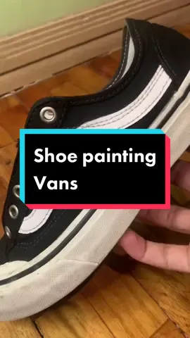 Replying to @Erick Marañon Orquiza   Try natin sa vans boss. #shoepaint #sneakerpainting 