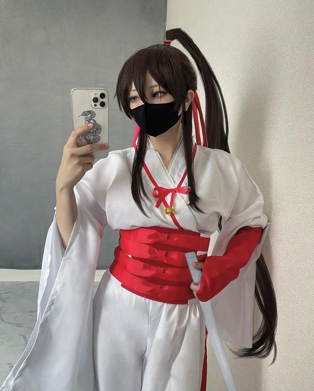 ⚠️ 宅コス mask #地獄楽コスプレ #jigokurakucosplay #sagiricosplay #佐切コスプレ #山田浅右衛門佐切コスプレ #cosplay 