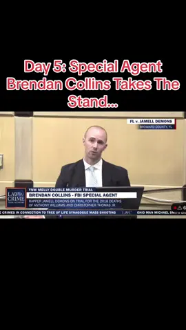 Day 5: Special Agent Brendan Collins takes the stand… #day5 #ynwmelly #mellytrial #innocent #courttv #trialtime #lethimcook 