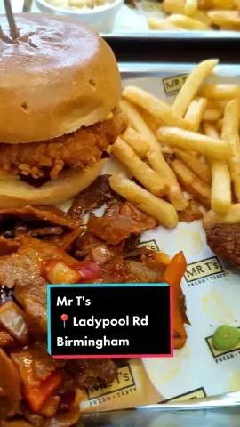 Trying Mr T's For The First Time, and the New Branch On Ladypool Road!  Check out the full review on my YouTube channel!  #foodreview #birminghamfood #foodvlog #foodreel #zingerburger #stirfrydonner #donner #chickenburger #b12 #ladypoolroad 