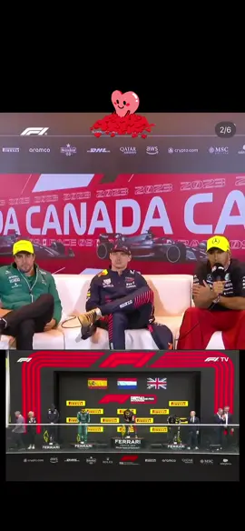 ❤️ #gpcanada #f1pressconference #lewishamilton #maxverstappen #fernandoalonso #f1respect 