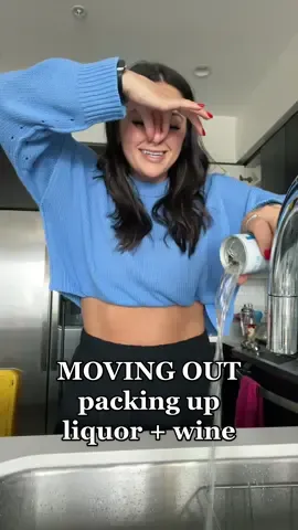 I think the bottles of alcohol that im moving out with are ALL THE SAME BOTTLES I FREAKIN MOVED IN WITH 🤣🤣  {if you couldn’t tell, tequila is my drink of choice though} #alcohol #kitchenorganization #movingout #packingup #tequila 