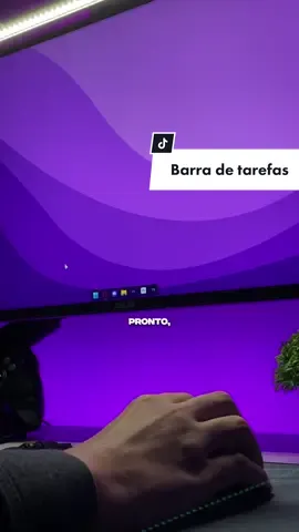 Dica de pc que vai deixar sua barra de tarefas linda 😍 #tech #techtokbr #dicas #dicadepc #deoae #foryou #foryoupage #pctips 