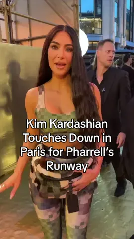 #kimkardashian touches down in Paris to sit front row for #pharrell’s first-ever runway show for #LouisVuitton Men’s. While on paper, Williams is the artistic director at Louis Vuitton Men’s, he stresses that his collections will be for everyone. “It’s menswear, but I design for humans,” Williams explained, “so there is something for everybody.”