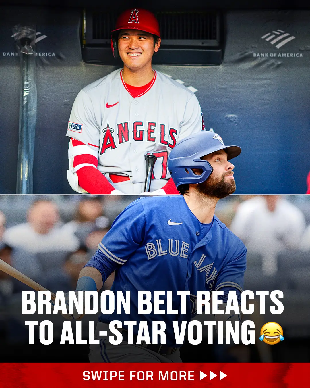 #brandonbelt is too #funny 😂 (via paige_leckie/twitter) #allstargame #ballot #voting #shoheiohtani #sarcasm 