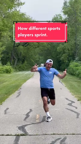 How different sports players sprint.