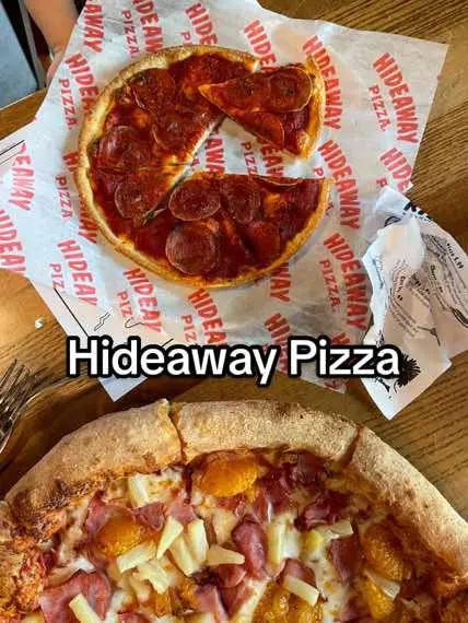 🍕What’s your pizza order? And what pizza places should we check out? Our last order from @Hideaway Pizza was a Maui Magic, dairy-free (no cheese) kid’s pepperoni, and a gluten-free Pizza of the Gods. #hideawaypizza #conway #heyconway #conwayarkansas #conwayar #hideawayconway #pizza #gfpizza #glutenfreepizza #dairyfreepizza 