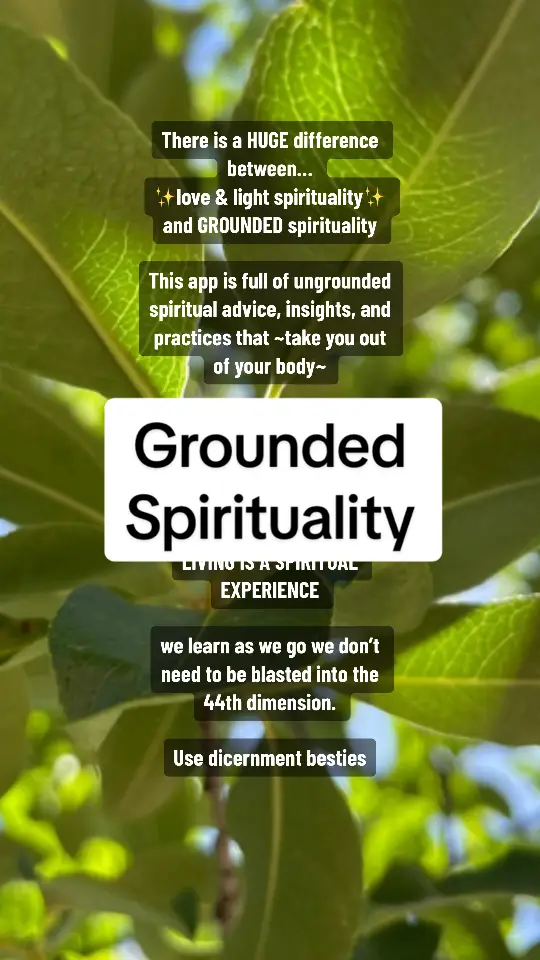 If you get it you get it & We vibing in an evolved grounded spirituality here ✨  Ngl super ungrounded spirituality is facinating AF but IMO isn’t as helpful as it claims to be.  We are spiritual beings in BODIES having a human experience. So we gotta learn from this experience not try to transcend out of it.  There is medicine that we need in feeling, dancing, emoting, being in our bodies. Being grounded into this human experience.  #embodiment #selfdiscovery #spirituality #evolvedspirituality #groundedspirituality #mentor 