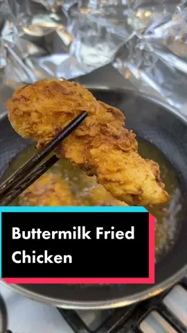 Buttermilk fried chicken from @Chef Tweet 2.0 #friedchicken #buttermilkchicken #buttermilkfriedchicken #chickenrecipe #deepfried #crispy #recipereview 