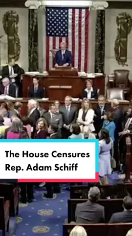 Chaos breaks out on the floor after the House voted to censure Rep. Adam Schiff over his handling and public statements with the Trump-Russia investigation and Trump’s first impeachment. #fyp #news #politics #political #politicalnews #politicaltiktok #adamschiff #kevinmccarthy #houseofrepresentatives #donaldtrump #trump #trumpimpeached 