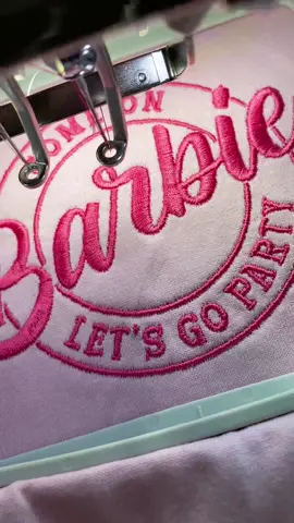 I love this design . Reminds me of my childhood ❤️ #margotrobbie #barbieletsgoparty #barbieshirt #embroideredshirt #barbiemovie2023 #theatermovies #barbieoutfit 
