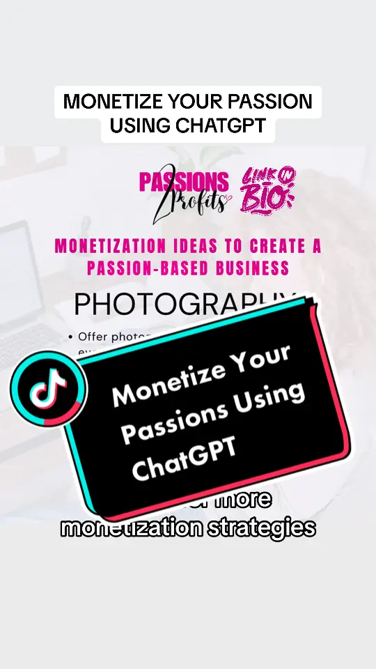 Monetize your passions using AI & ChatGPT. #Solopreneurs #coursecreators #businesscoaching #onlinecoaching #monetizeyourpassion #femalentrepreneurjourney #startanonlinebusiness2023 #hardworkequalssuccess #investinyourself #overcominglimitingbeliefs #lifecoach #howtoaccomplishyourgoals #believeinyourself #leaveyour9to5 #goalsetting2023 #klaudefurlongcoaching  #finishwhatyoustart #stopprocrastination #limitlessmindset #mindsetforlimitlesssuccess  #monetizingonlineopportunities #ai #chatgpt4 #aitools