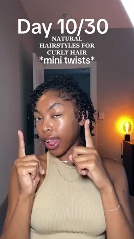 Day 10| Yes ladies ita a mini twist summer! And yes this took 3 hours 🥲#minitwists #hairtok #naturalhairstyles #curlyhairstyles 