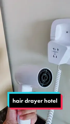 Hair dryer hotel wall mounted dengan holder #hairdryer #hotelstuff #pengeringrambut 