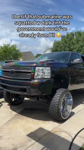 Did a soin off on the original... All jokes aside prayers for the people on board fr 🙏🏻. Praying for a safe return #squattedtrucks #trucks #carolinatrucks #carolinasquat #titanicsubmarine #chevy