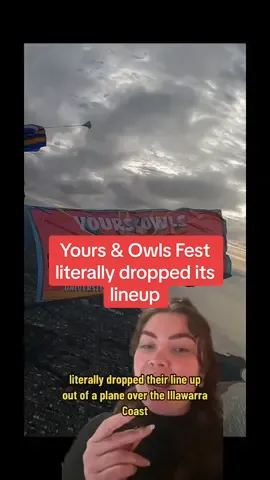 dive into this big one from @Yours & Owls 🪂#yoursandowls #wollongong #skydiving #aussiefestival