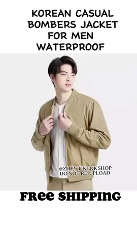 Korean fashion casual bombers jacket for men waterproof #bombers #bombersjacket #jacket #jacketformen #waterproofjacket 