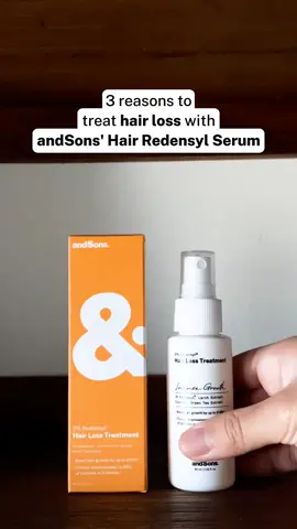 Treating hair loss with our shampoo and conditioner is great, but it's even better with our new redensyl serum. Watch to find out why 👀 Want to learn even more about our new serum? Click out the link in bio 🔗 #HairLossSolution #andSons #RedensylSerum #ThickerHair #HairGrowth #HealthyHair #HairCareTips #HairLossPrevention #HairRegrowth #MenHealth #ConfidentLook