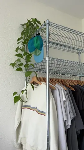 It was time for an upgrade <3 Sharing a closet is so easy when you are gay and have the same style 🌈 #fyp #closetstorage #ikeaclothingrack #omarshelves #omarikea #wlw #wlwcouple #internationalcouple #netherlands #pridemonth 