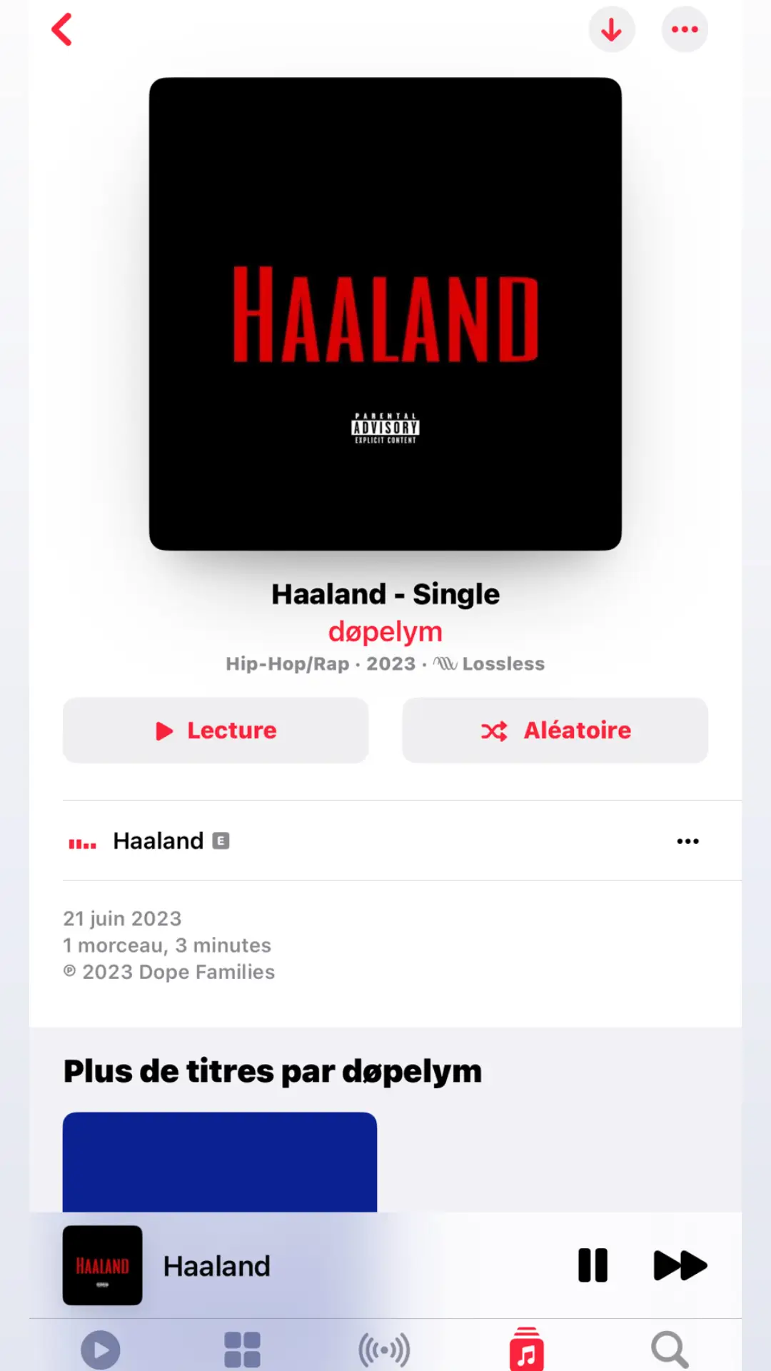 Je pense qu’il est temps de quitter Soundcloud , Haaland Disponible sur toutes les plateformes de téléchargement !!! #fyp #dopelym 