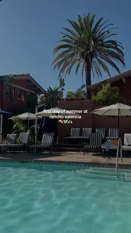 the best first day of summer at Rancho Valencia Resort & Spa in San Diego ⛱️🧚🏻‍♂️🫶🏻 #sandiego #thingstodosandiego #Summer #summervibes #poolday 