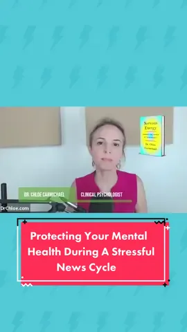 @Dr. Chloe spoke with WH about how to protect your mental health during a stressful news cycle ⚡️ #MentalHealth #news #newscycle #unplugging #balance #fyp 