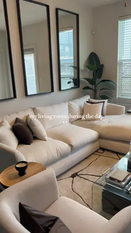 My living room is a vibe at night thanks to @woohlab.official 🫶🏽 These lights are linked in my bio! #woohlabofficial #woohlabpainterlights #amazontechfinds #ledlighting #amazoninfluencer #fyp #foryou #viral #trendingsounds #woohlab 